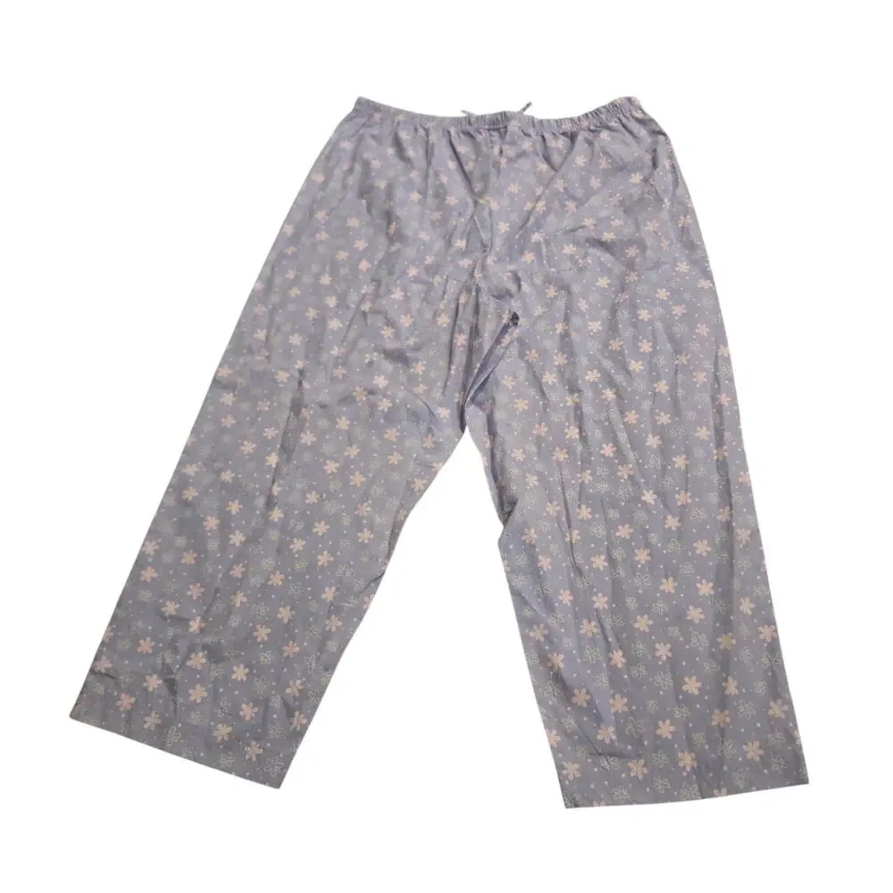 Disney Store Tinkerbell Embroider Pajama Set Women XL Top Pants Cotton Sleepwear - Picture 3 of 9